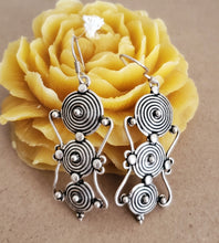 Load image into Gallery viewer, Moroccan Berber Sterling Silver Dangle Earrings silver 925,Berber Jewelry,sliver Earrings,Dangle &amp; Drop Earrings,
