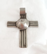 Load image into Gallery viewer, Antique Ethiopian Christian silver cross pendant,Amulet pendant,Genuine old neckcross,Good silver,Boho jewelry
