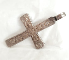 Load image into Gallery viewer, Antique Ethiopian Christian silver cross pendant,Amulet pendant,Genuine old neckcross,Good silver,Boho jewelry
