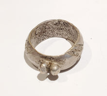 Load image into Gallery viewer, Antique Silver Ethiopian Wedding Ring size 9.5 tribal jewelry Hand Crafted, Silver, Ethnic Jewelry, Tribal Jewelry
