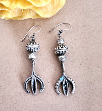 Load image into Gallery viewer, Traditional Old Silver Tuareg hoop earrings Ethnic Tribal,Ethnic Jewelry,sliver Earrings,Dangle &amp; Drop Earrings,Tribal Jewelry,
