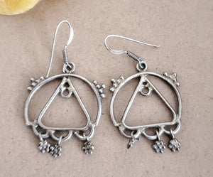 Moroccan Berber Filigree Sterling Silver Dangle Earrings silver 925,Berber Jewelry,sliver Earrings,Dangle & Drop