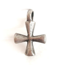 Load image into Gallery viewer, Antique Ethiopian Christian silver cross pendant,Amulet pendant,Genuine old neckcross,Good silver,Boho jewelry
