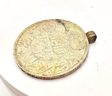 Load image into Gallery viewer, Antique Yemen Rare gold silver coin traditional Pendant, Hand Crafted Silver, Pendants Necklace, coin Jewelry, Tribal Jewelry
