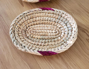 African Ethiopian handwoven Round bread or fruit basket,African Art, Décor Baskets,Wicker Basket, Straw Basket ,Wall Boho Decor