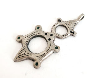 Moroccan handmade Tuareg silver cross pendant, Ethnic Tribal, Tuareg Silver, Sahara jewelry, Ethnic Jewelry, Tribal Jewelry