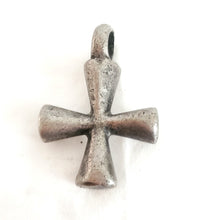 Load image into Gallery viewer, Antique Ethiopian Christian silver cross pendant,Amulet pendant,Genuine old neckcross,Good silver,Boho jewelry
