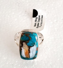 Load image into Gallery viewer, Sterling Silver Native American Turquoise Ring size 10
