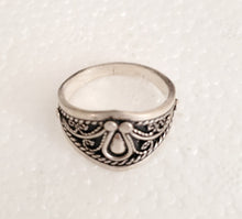 Load image into Gallery viewer, Moroccan Hand Made sterling silver 925 Berber Ring size 10,Ethnic Rings ,Tribal Jewelry, Moroccan Rings, Berber Jewelry
