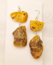 Load image into Gallery viewer, Baltic amber Earrings ,Dangle &amp; Drop Earrings, Natural Baltic amber, Polished amber, Genuine amber, Amber beads, Gemstone earrings
