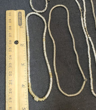 Load image into Gallery viewer, Antique Ethiopian 2 strand of silver Heishi Anklet 1930s ,collectible silver,Ethnic silver Beads ,Jewelry Supplies Beads
