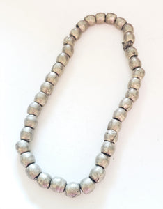 Antique Ethiopian strand of silver Heishi Anklet 1930s