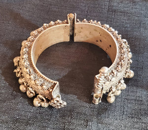 vintage old Silver Bedouin Bangle bracelet from Yemen ,Ethnic Tribal, Antique ,Boho jewelry , Ethnic, East African