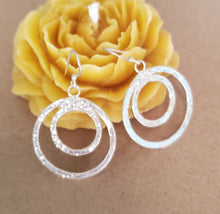 Load image into Gallery viewer, Traditional Old Silver Tuareg hoop earrings Ethnic Tribal,Ethnic Jewelry,sliver Earrings,Dangle &amp; Drop Earrings,Tribal Jewelry,
