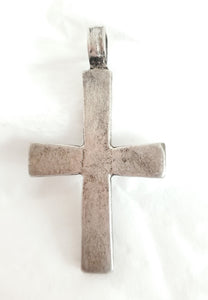 Antique Ethiopian Christian silver cross pendant,Amulet pendant,Genuine old neckcross,Good silver,Boho jewelry