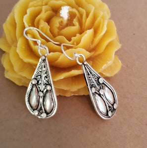 Traditional Old Silver Tuareg hoop earrings Ethnic Tribal,Ethnic Jewelry,sliver Earrings,Dangle & Drop Earrings,Tribal Jewelry,