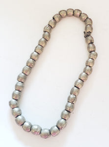 Antique Ethiopian strand of silver Heishi Anklet 1930s