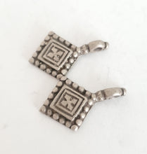 Load image into Gallery viewer, unique 2 Moroccan Berber Pendants 925 Silver Beads, Hand Crafted Silver, Ethnic Tribal Jewelry, Jewelry Making
