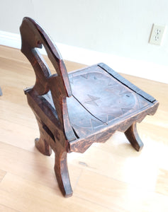 African elegant decorated chair from the Oromo people in Ethiopia Early 1900s,African ,Art Décor,Home Décor, religious art