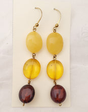 Load image into Gallery viewer, Baltic amber Earrings ,Dangle &amp; Drop Earrings, Natural Baltic amber, Polished amber, Genuine amber, Amber beads, Gemstone earrings
