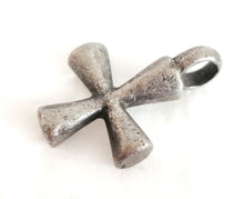 Load image into Gallery viewer, Antique Ethiopian Christian silver cross pendant,Amulet pendant,Genuine old neckcross,Good silver,Boho jewelry
