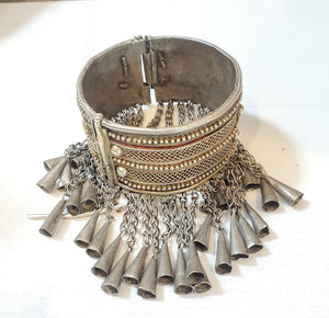 Antique Ethiopian Silver Cuff BRACELET ,Ethnic Tribal cuff, Antique ,Boho jewelry , Ethnic, East African