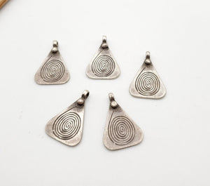 unique Moroccan Berber silver spiral of life Pendants, Hand Crafted Silver, Ethnic Tribal Jewelry, Jewelry Making