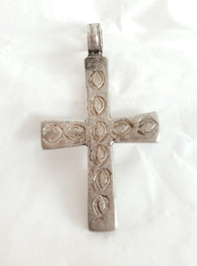 Antique Ethiopian Christian silver cross pendant,Amulet pendant,Genuine old neckcross,Good silver,Boho jewelry