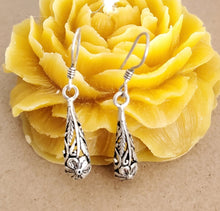 Load image into Gallery viewer, Moroccan Berber Filigree Sterling Silver Dangle Earrings silver 925,Berber Jewelry,sliver Earrings,Dangle &amp; Drop
