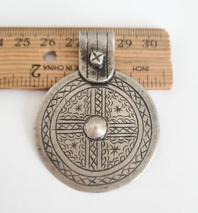 Berber Sahara Pendant 925 Silver Moroccan , Ethnic Tribal, silver Pendant, Berber Jewelry, Moroccan Pendant, Talisman Pendant