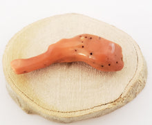 Load image into Gallery viewer, Antique Berber Red Coral Branch Bead: Morocco Ethnic Jewelry (20gr)
