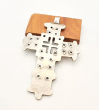 Load image into Gallery viewer, Ethiopian Coptic Cross Pendant: Handmade 925 Silver Religious Jewelry
