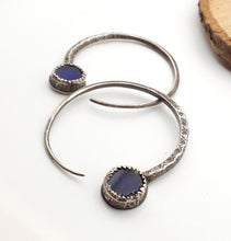 Load image into Gallery viewer, Vintage Silver Tuareg Hoop Earrings: Moroccan Tribal Jewelry
