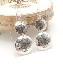 Load image into Gallery viewer, Moroccan Berber Sterling Silver Filigree Dangle Earrings
