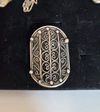 Load image into Gallery viewer, Moroccan Hand Made enamel sterling silver 925 Berber Ring size 8.5, Ethnic Rings, Tribal Jewelry, Moroccan Rings, Berber Jewelry
