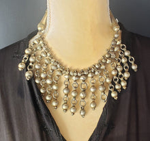 Load image into Gallery viewer, Antique Ethiopian Silver Fertility Bead Necklace: Tribal Jewelry
