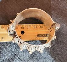 Load image into Gallery viewer, Vintage Silver Bedouin Bangle: Yemen Ethnic Tribal Bracelet
