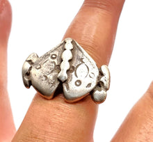 Load image into Gallery viewer, Antique Tuareg Silver Ring: Moroccan Tribal Jewelry, Size 9
