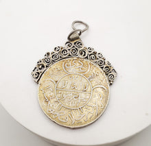 Load image into Gallery viewer, Antique Yemen Rare silver coin  traditional Pendant, Hand Crafted Silver,Pendants Necklace,coin Jewelry,Tribal Jewelry
