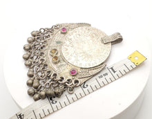 Load image into Gallery viewer, Antique Yemen Silver Dangle Pendant: Maria Theresa Coin Jewelry
