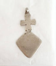 Load image into Gallery viewer, Old Ethiopian 925 Silver Christian Pendant: Ethnic Tribal Jewelry
