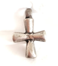 Load image into Gallery viewer, Antique Ethiopian Silver Cross Pendant: Boho Amulet Jewelry
