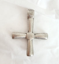 Load image into Gallery viewer, Antique Ethiopian Silver Cross Pendant: Boho Amulet Jewelry
