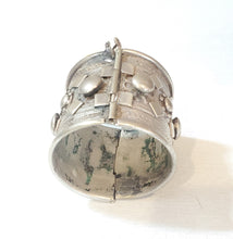Load image into Gallery viewer, Antique Ethiopian Silver Cuff Bracelet: Tribal Boho Jewelry

