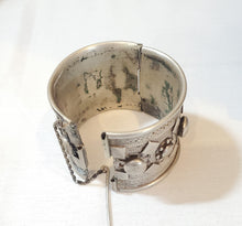 Load image into Gallery viewer, Antique Ethiopian Silver Cuff Bracelet: Tribal Boho Jewelry
