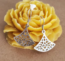 Load image into Gallery viewer, Moroccan Berber Filigree Sterling Silver Dangle Earrings
