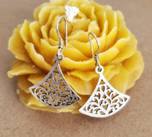 Load image into Gallery viewer, Moroccan Berber Filigree Sterling Silver Dangle Earrings
