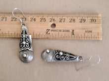 Load image into Gallery viewer, Moroccan Berber Sterling Silver Dangle Earrings: Ethnic Tribal Jewelry
