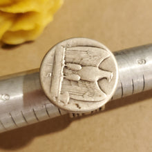 Load image into Gallery viewer, Antique Ethiopian Silver Signet Ring, Size 7.5, Tribal Boho Jewelry
