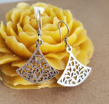 Load image into Gallery viewer, Moroccan Berber Filigree Sterling Silver Dangle Earrings
